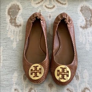 Tory Burch snakeskin flats